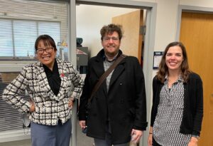 Dr. Lily Wang, Christopher Ainley (MS '12), and Dr. Lauren Ronsse (PhD '11)